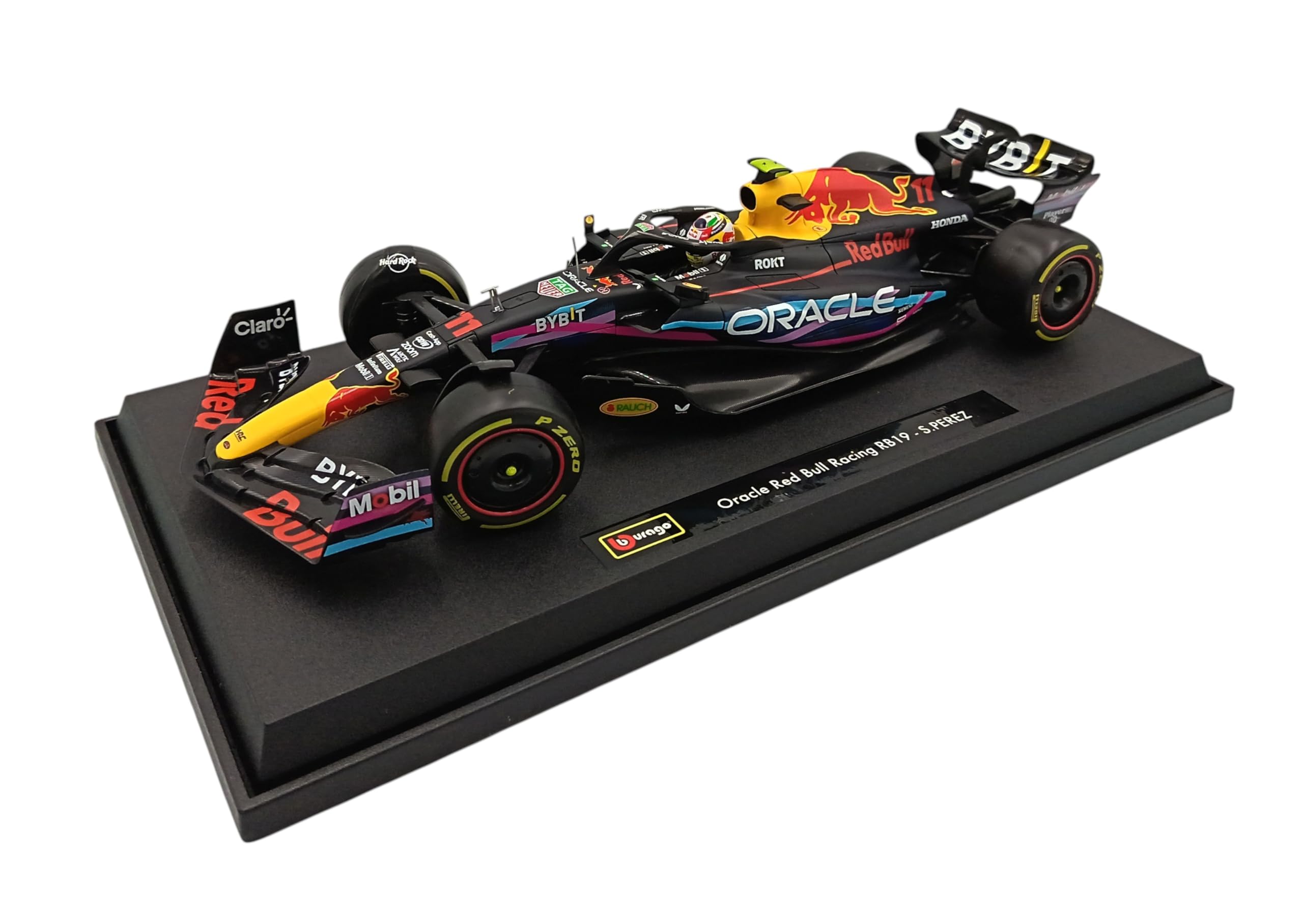 OPO 10 - Formula 1 car compatible with Sergio Perez Red Bull RB19#11 2nd Miami GP 2023 1/18 scale Bburago 18003PM