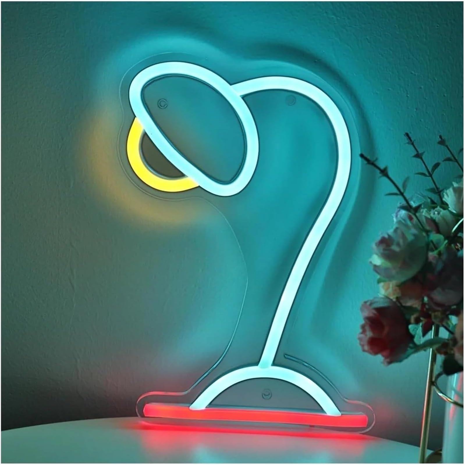 Insegna luminosa al neon Per lampada al neon prestito parola Lampada da tavolo per insegna