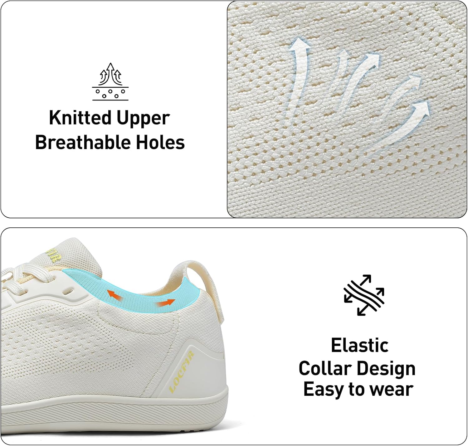 Wide Toe Box Barefoot Shoes for Women with Arch Support Minimalist Zero-Drop Cross Training Sneakers - Image 4