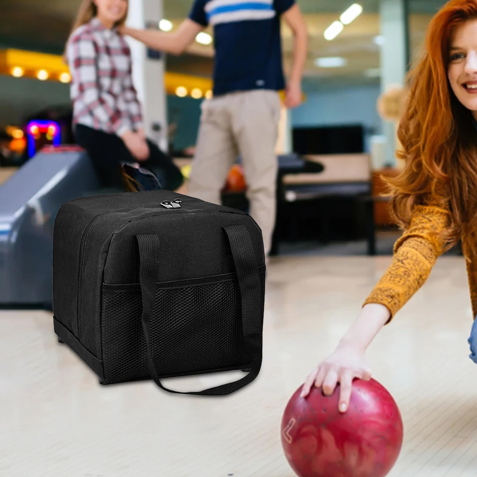 Sac De Transport Pour Boule De Bowling, Sac De Transport Avec Protection Rembourrée Pour Boule, Accessoires Sport De Stockage Sac À Main Pour Tournois Compétition Voyage Pratique Athlètes Hommes Joueu