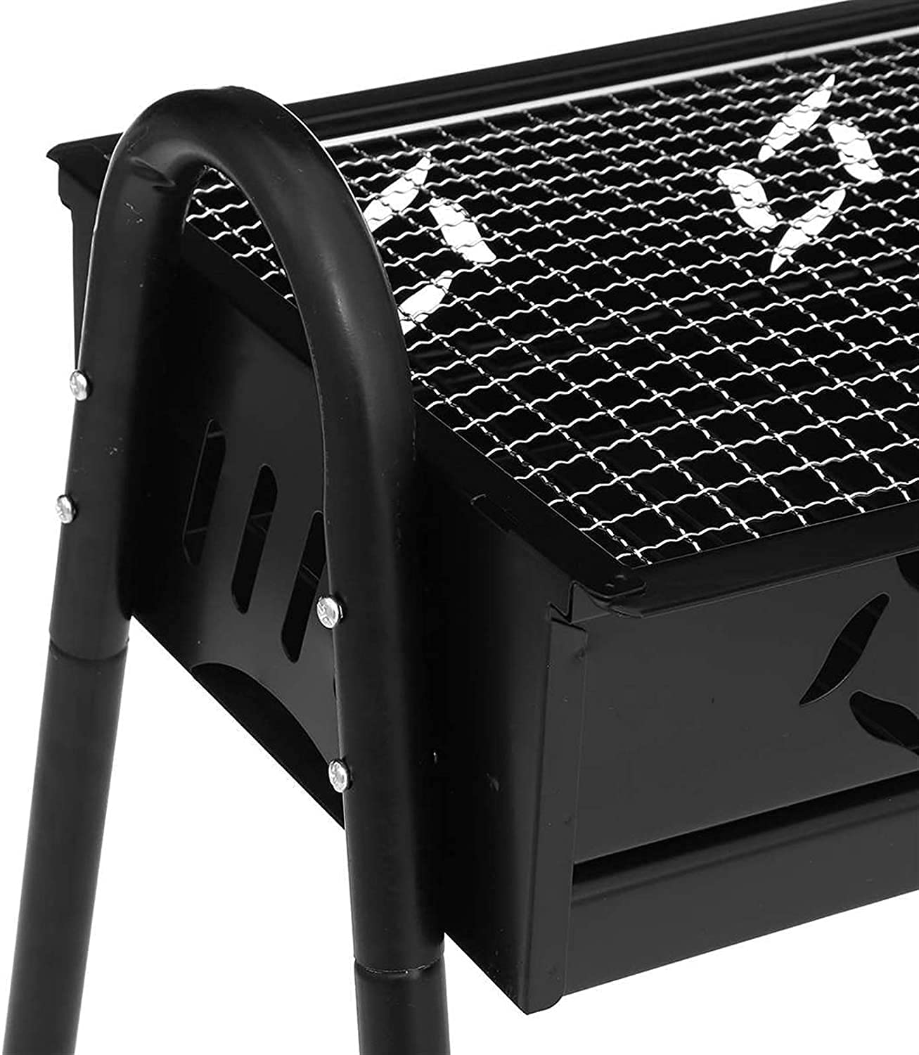 Grill na świeżym powietrzu w pomieszczeniu węglowy Przenośny składany grill Łatwy montaż i demontaż Zestaw do gotowania grilla,Grill ogrodowy