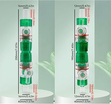 12mm/16mm Aquariums Fast Release Connector Hose Adapter for Fishtanks Easy Use and Control Water Pipe Connector