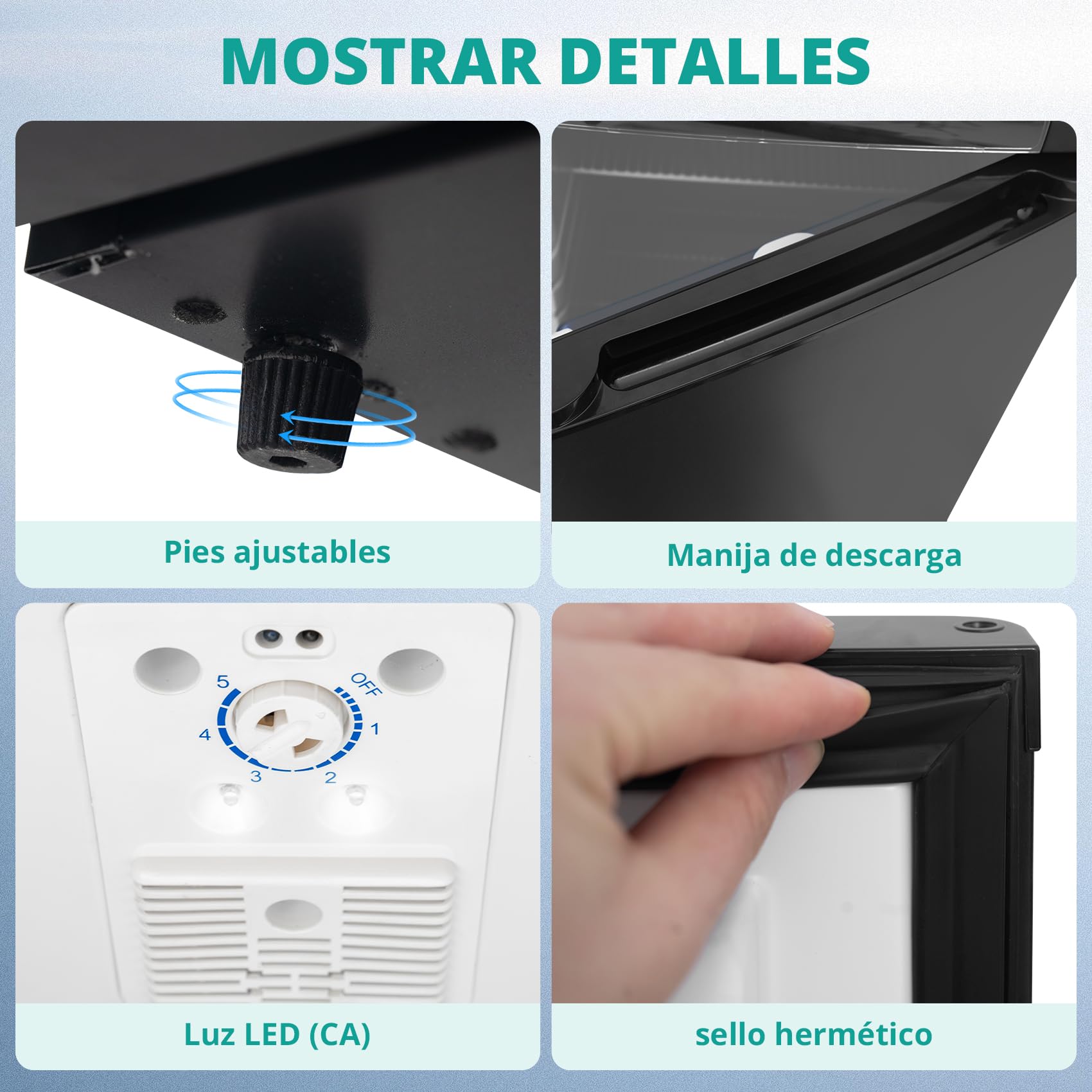 SMETA 60L 12V 220V Gas Nevera Trivalente,Pequeña Nevera para Furgoneta Camper,Caravana, Mini Frigorífico para Van, RV, Camión, Yate, Silenciosa