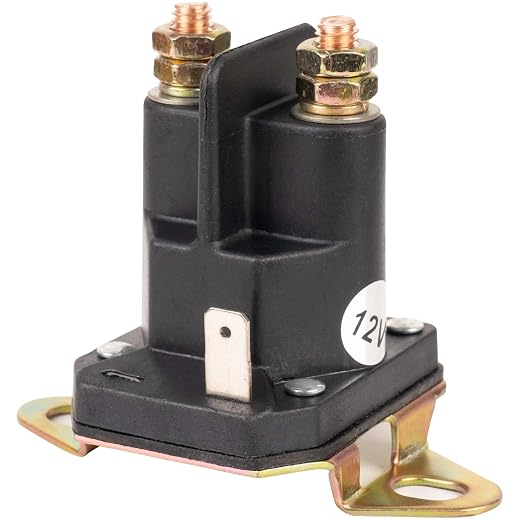 BlueStars 435-700 Starter Solenoid 3 Terminal 12V - Compatible with Husqvarna Most Riders and Zero Turn mowers 539101714, Trombetta 812-1221-211 854-1221-210 93265-9 93265WR 93265-WR