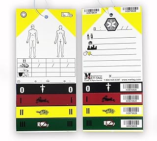 Rescue Essentials METTAG MT-137 Medical TRIAGE Tags - 10/PK