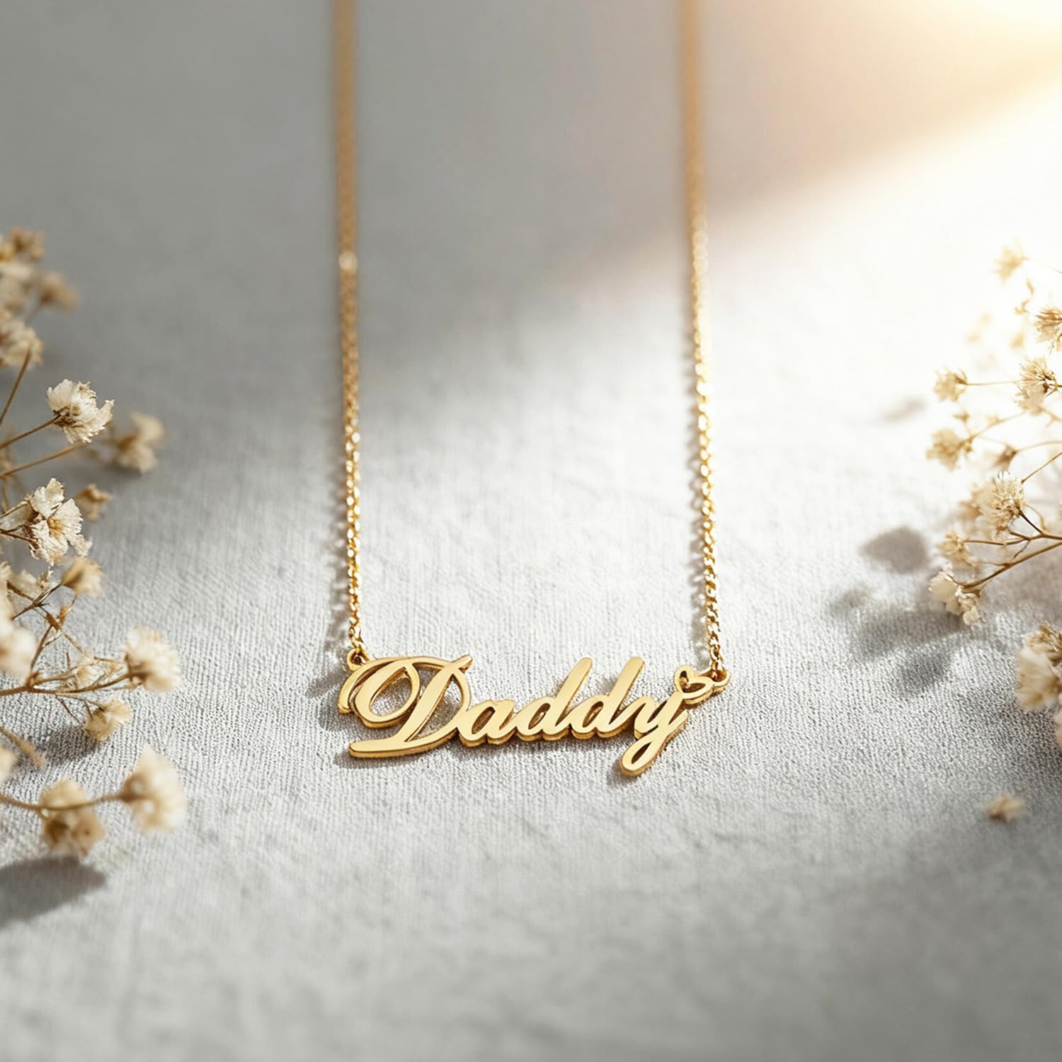 HUAN XUN Personalized Name Necklace Custom Stainless Steel Engraved Dainty Pendant Gift for Mom Wife Birthday Valentine's Day Jewelry - Image 4