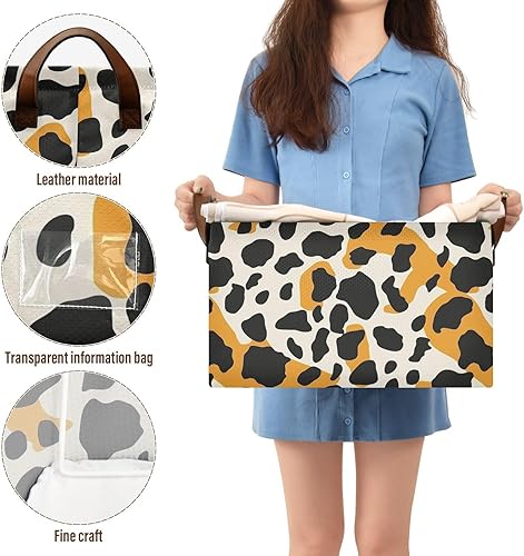 Miniatura 5 de KLL Black and Oringe Storage Basket Home Organizers with Handles Sturdy Closet Organizer for Shelves Drawers Desktop Closet Playroom Classroom