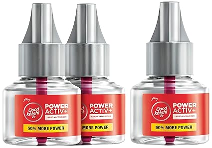 Good knight Activ+ Liquid Refill, 45ml (Pack of 2) Red & Good knight Power Activ+ Liquid Refill 45N