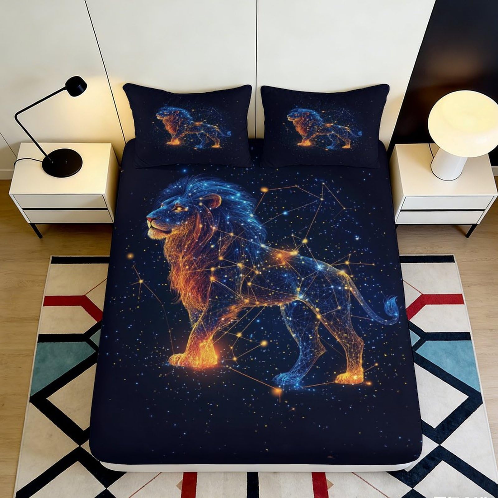 3D Printed Artistic Sunflower Fitted Sheet Microfiber Deep Pocket Bedroom Bedding Sunflower Mattress Fitted Cover Non-Slip for Adults Teens 90x200x25cm