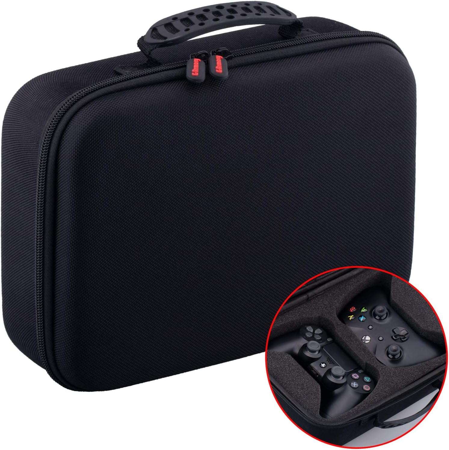 Dust & Water Proof Universal Travel Carrying Hard Case for Dual Any Regular Sized Controller e.g. PS5, PS4, Xbox Series X/S, Xbox One, Switch Pro, Stadia etc.
