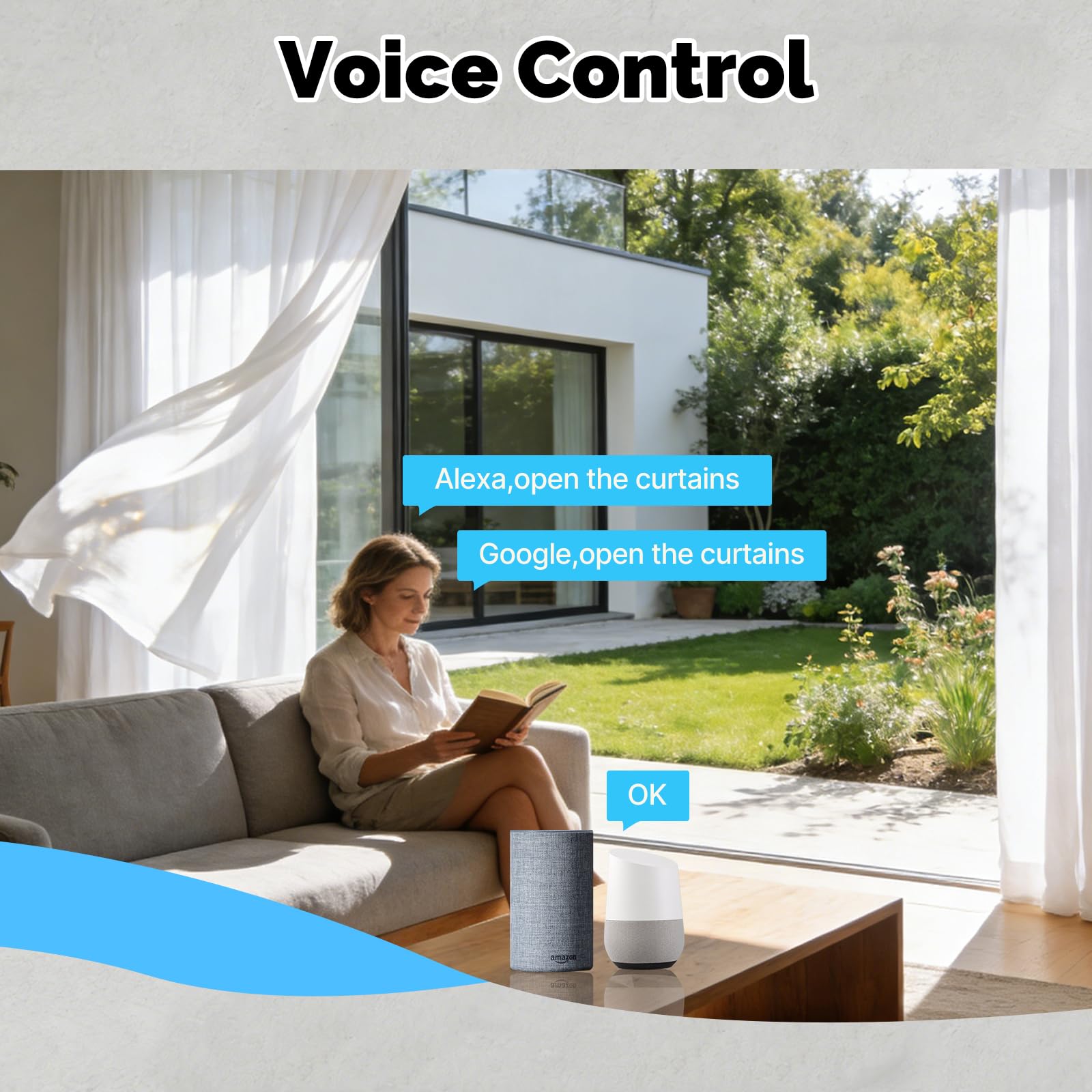 MOES 2.5D Rolladenschalter Smart Wlan