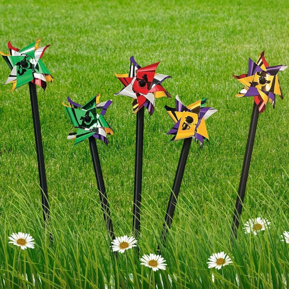 Fun Express Mini Metallic 2-Tone Pinwheels Party Supplies - Multicolor (Bulk Set of 72)