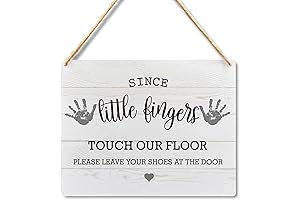 Wall Pediments Shoes Off Sign: The Polite Way to Welcome Your Guests