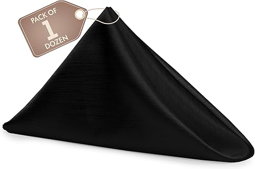 Miniatura 536 de Ultimate Textile -1 docena - Reversible Shantung Satin - Majestic - Servilletas de tela Majestic de 17 x 17 pulgadas color azul pizarra