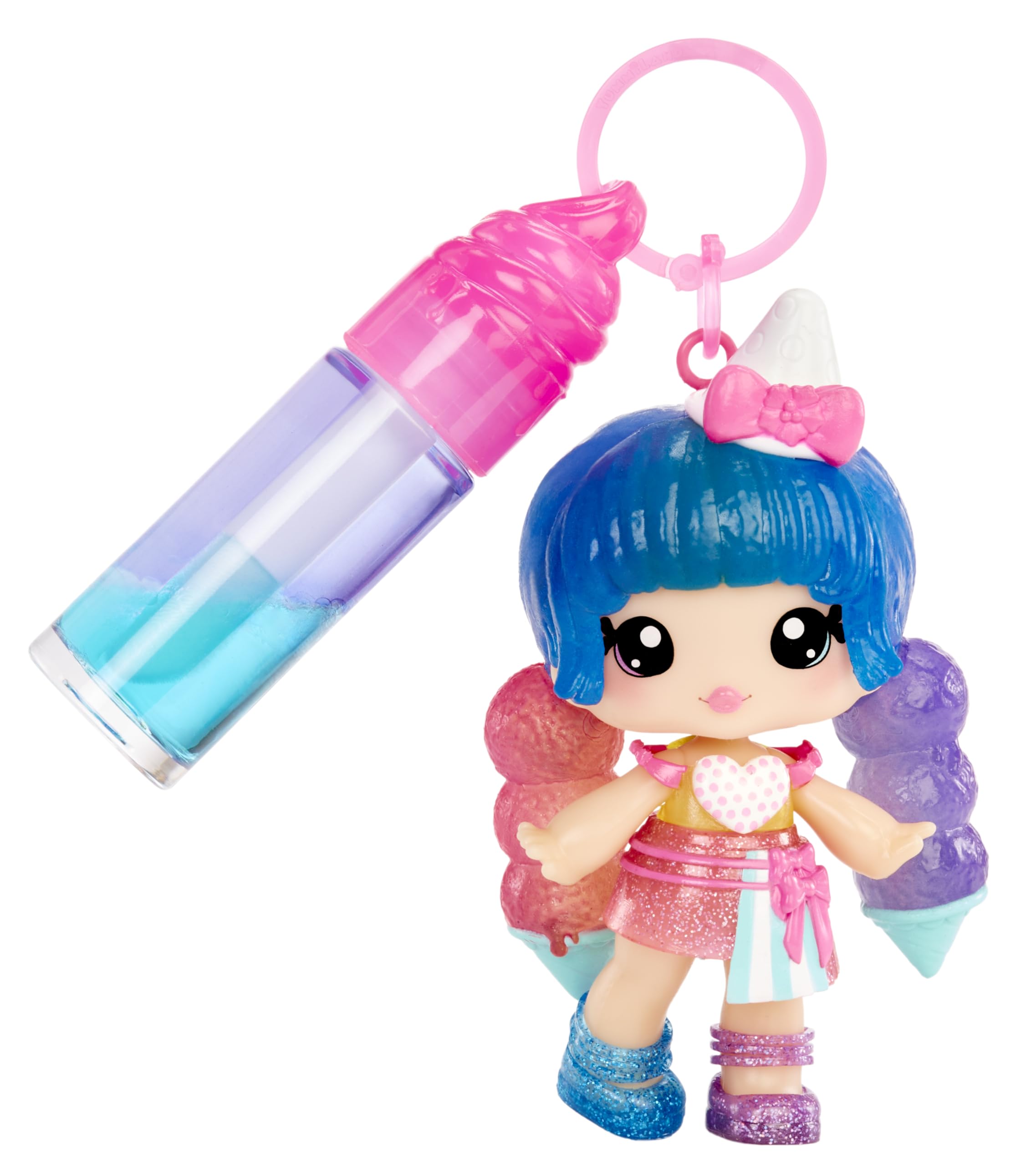 Visiter la boutique Yummiland Yummiland Lip Gloss Doll : Mystery Color Change - Stephie Snowcone - Comprend 1 Poupée, Lip Gloss DIY + Porte-Clés Amovible, Jeu Cosmétique, Collection, pour Enfants de 4 Ans et Plus in use