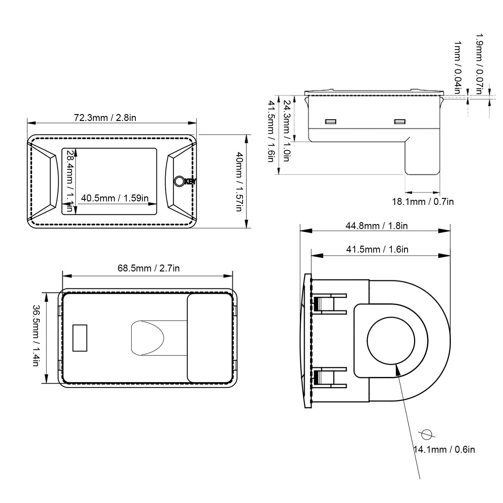 Duales digitales Spannungs- und Amperemeter PZEM-026 AC 40–400V 100 A Amperemeter Voltmeter Berührungslose Einbaumontage 110–220V