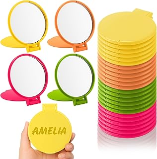Amyhill 24 Pcs Small Compact Mirrors Bulk Mini Pocket Mirrors Purse Port...