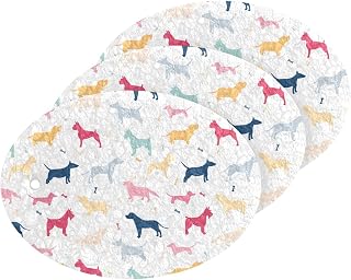 MAOBLYR Quick Absorption Household Cleaning Sponge,Double-Sided Reusable3.54x2.56In,Kitchen Tableware Multi-Purpose Cleaning 3 Sets-Colorful Dogs