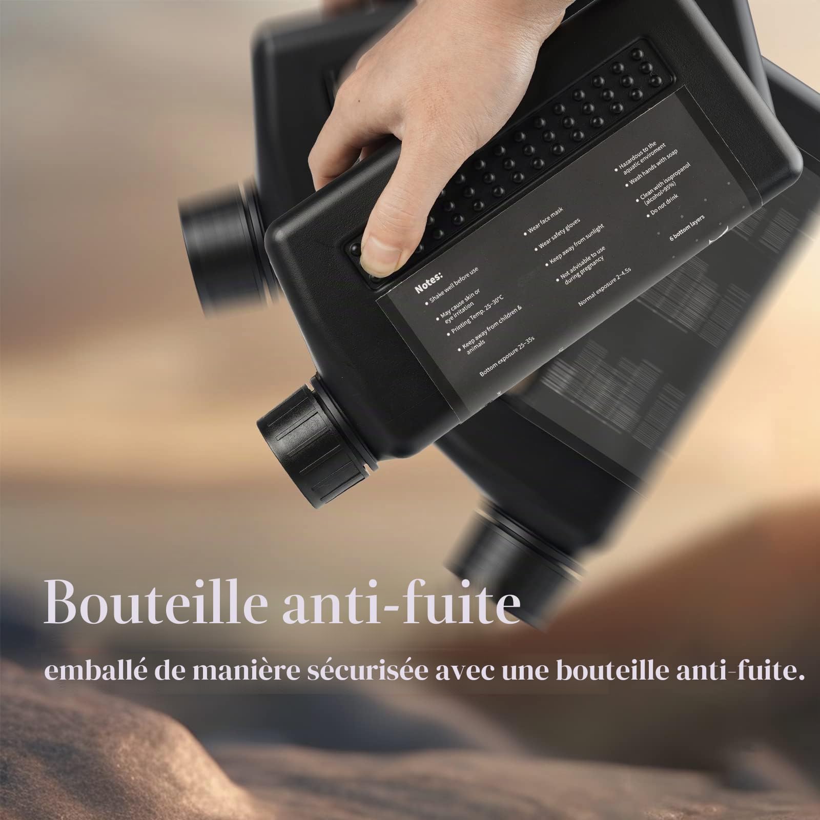 Conjure résine standard pour imprimante 3D, faible retrait et haute précision, résine photopolymère à durcissement rapide 405 nm, pour imprimantes résine LCD/DLP/MSLA, gris, 1000 g