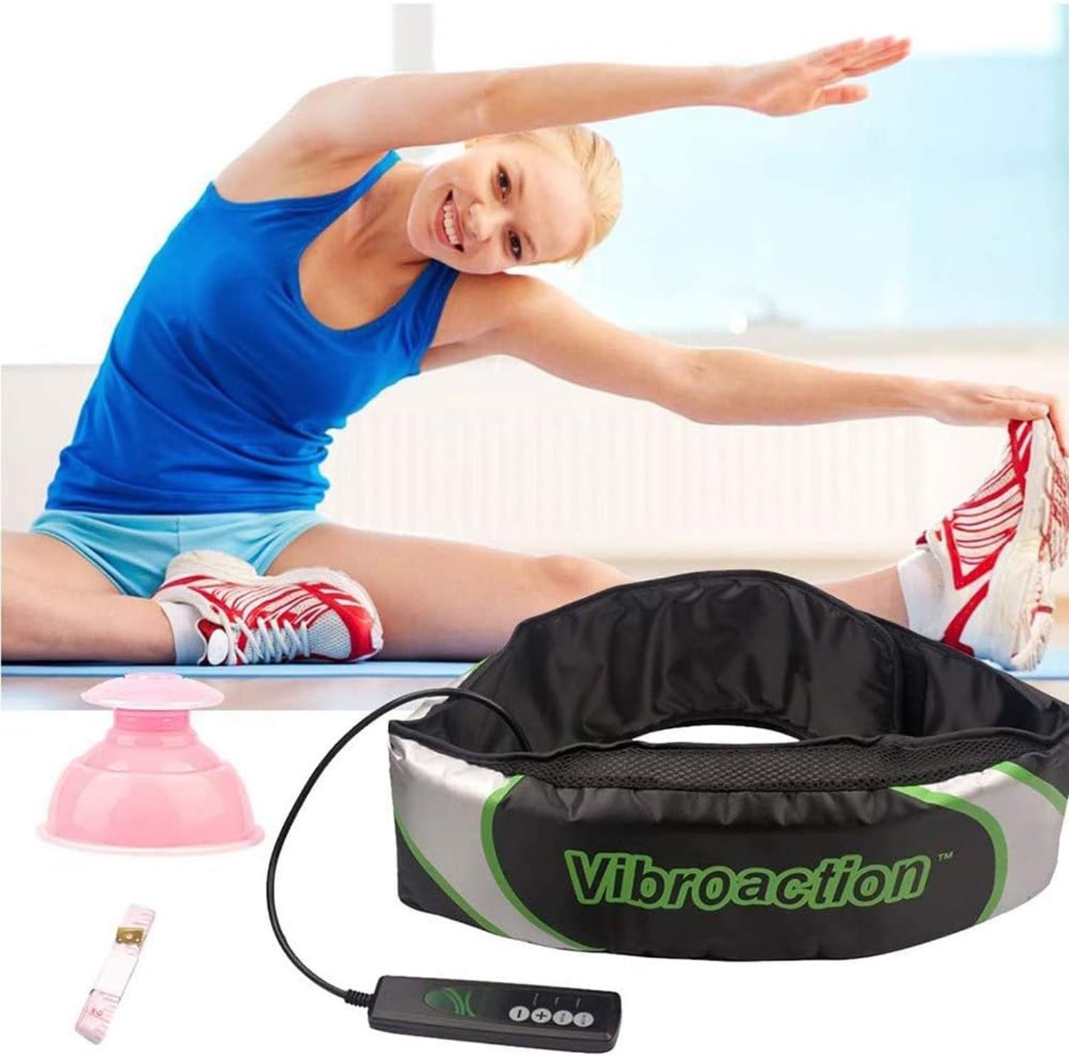 Ceinture Amincissante Électrique Vibrante pour Brûler Les Graisses,Masseur De Taille,par Vibration pour Le Ventre,Lbras,Fesses, Cuisses,Ceinture Abdominale Femme,Brûle Graisse Ventre