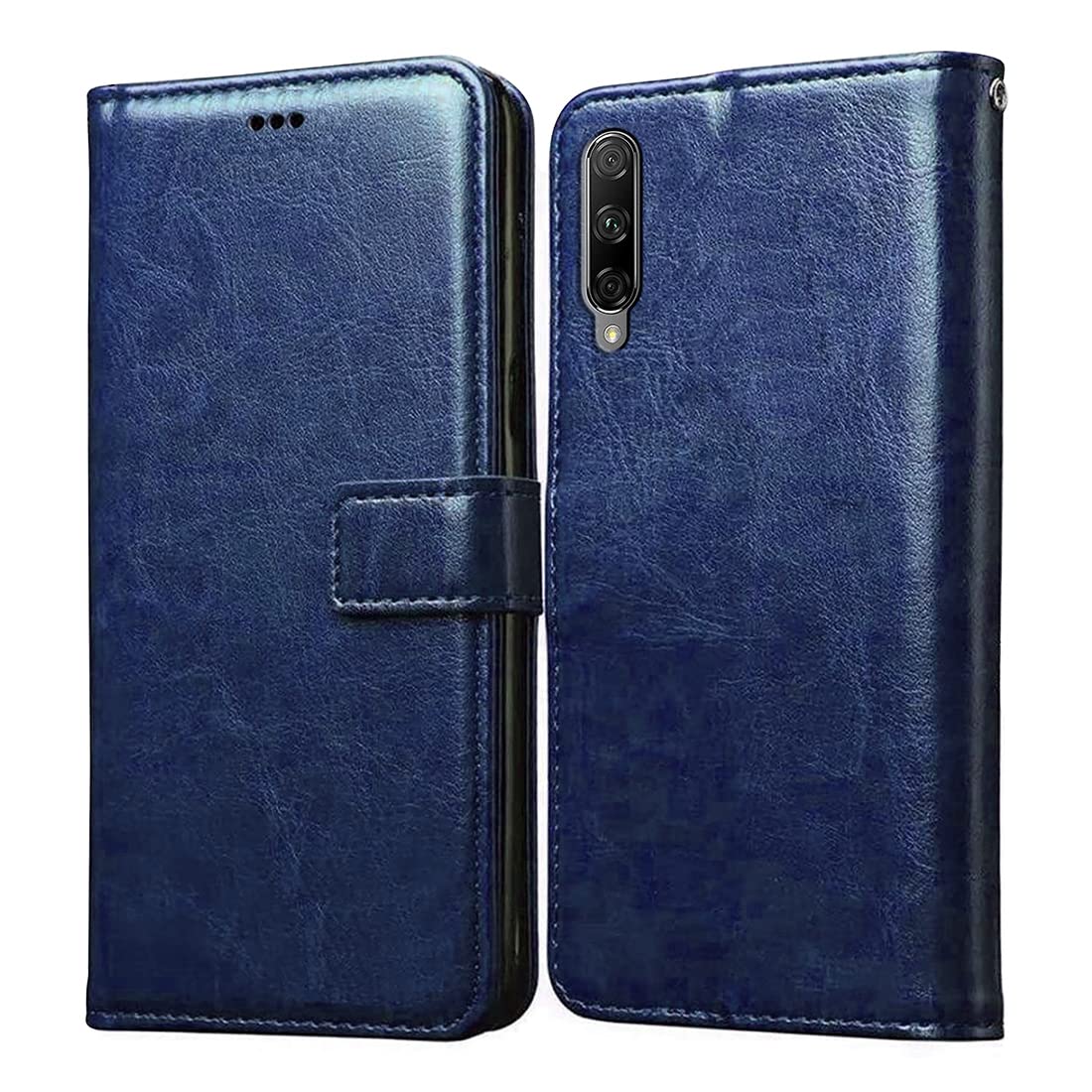 Casotec Flip Cover for Honor 9X Pro | Premium Leather Finish | Inbuilt Pockets & Stand | Flip Case for Honor 9X Pro (Blue) (B09QL3S342) Amazon Price History, Amazon Price Tracker