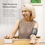 Easy@Home Blood Pressure Machine for Home Use: 3-Color Result Reading Blood Pressure Monitor - LED Backlit Screen & Voice Function - 2x120 Memory with Upper Arm Cuff (22-42cm), NOT Bluetooth | EBP-703