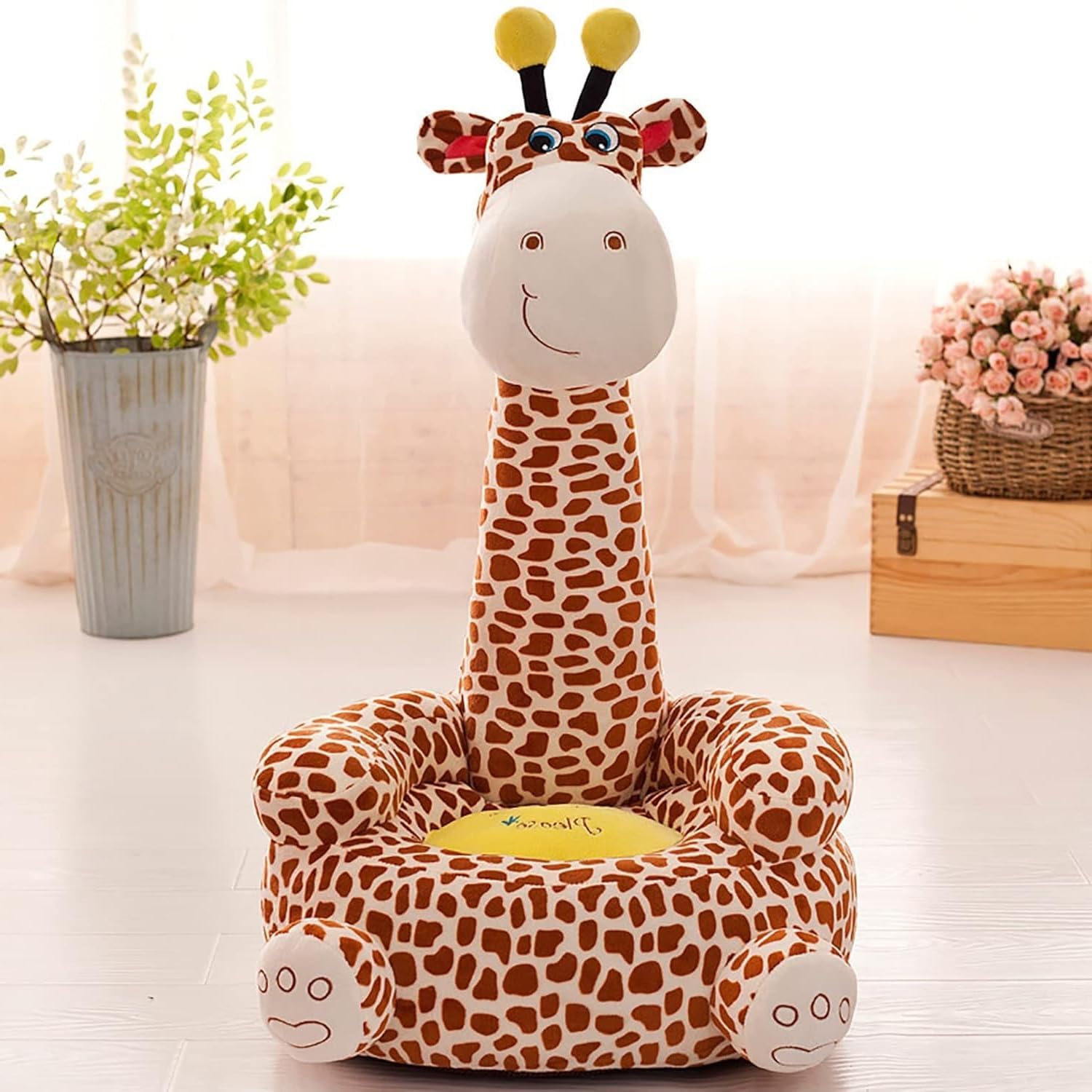 Soft Plush Cushion Baby Sofa Seat Or Rocking Chair Comfort Baby Supporting Seat Soft Plush Cushion and Chair for Kids (0 Months to 1.5 Year) (Giraffe)-picture-24
