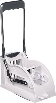 Westmark Multipurpose French Fry Cutter with 3 Thickness Adjustable Stainless Steel Blades and Non-Slip Suction Pad (Silver)