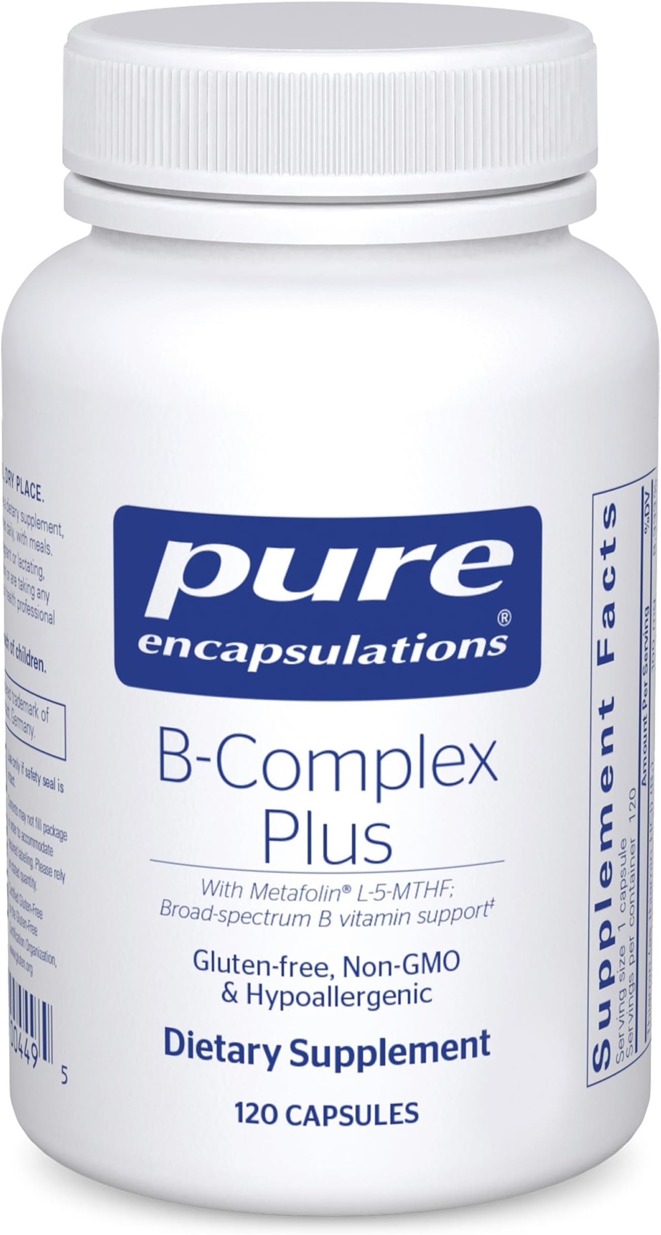 B-Complex Plus Vitamin Supplement (120 Capsules)