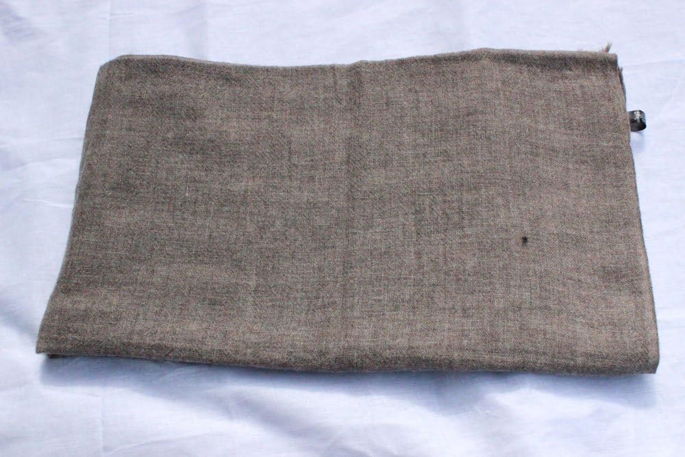100% Pashmina Throw, Natural Cashmere Meditation Blanket (40" X 95"), Hand Made in Nepal By Pure Himalayan Pashmina