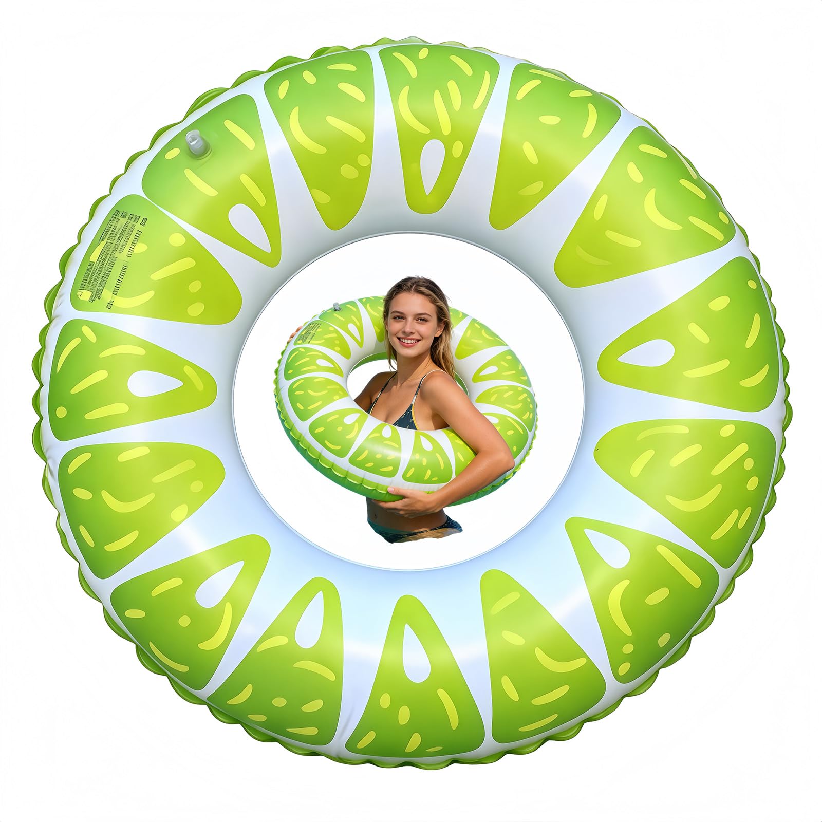 HUANYO Swimming Rings for Kids Adults,Lemon Swim Tube,Inflatable Ring, Inflatable Pool Floats，Rubber Ring for Swimming,Swimming Tube Pool Float,Swim Rings,Pool Rings (90# adults)