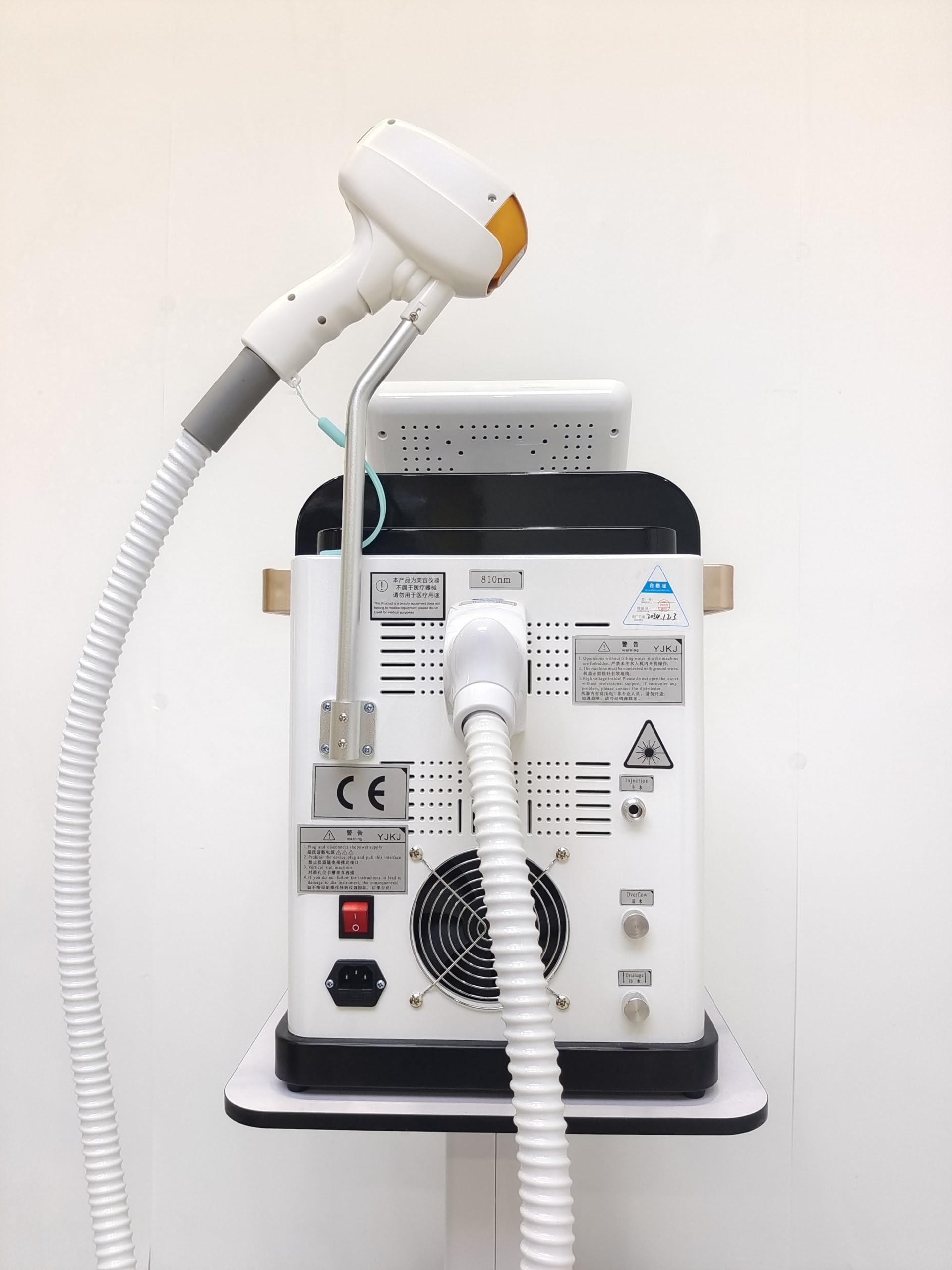 Depilazione permanente laser a diodo, epilatore indolore con manipolo di ghiaccio, dispositivo multifunzione con ampio schermo, per uomini e donne