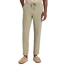 Faherty Mens Linen Drawstring Pants