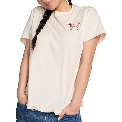 Victoria's Secret Women's Pink Short Sleeve Oversized Logo T-Shirt, (XS-XXL)