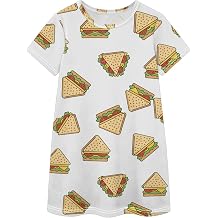 Girls Summer Dress Cotton Short Sleeve Toddler Girl Princess Dresses Kids Casual Daily Wear 2-8 Years