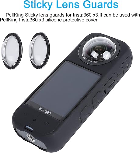 Miniatura 2 de PellKing Kit de accesorios de protección de cámara para Insta360 X3, Insta 360 X3, incluye protector de lentecubierta protectora de