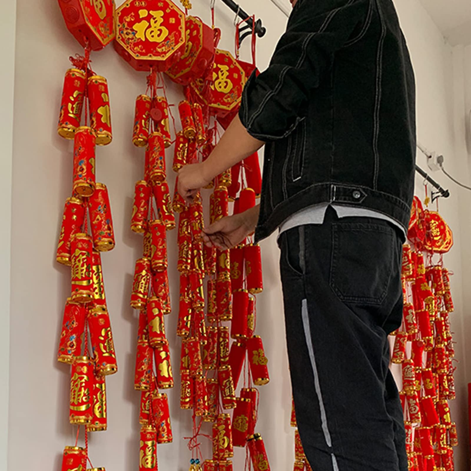 108 stuks Chinese Nieuwjaarsdecoraties, rode hangers voor Nieuwjaar