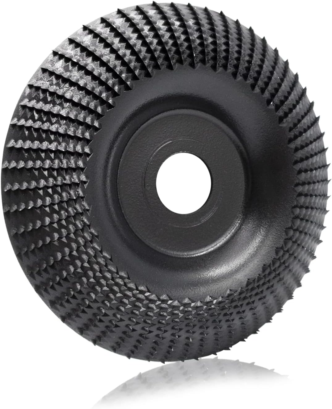 Angle Grinder Attachments Wood Carving Disc, 4 1/2" Grinding Wheels with 7/8" Arbor, Stump Wood Cutting Tool Metal Shaping Disk (Black)