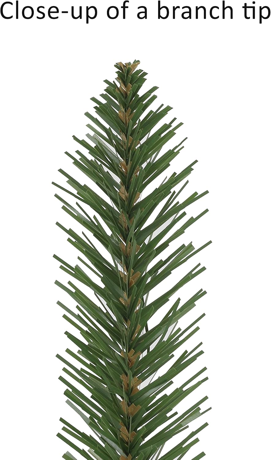 Puleo International 4 ft Pre-Lit Artificial Alpine Pencil Tree 136 Tips 50 Clear Lights