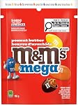 M&M'S, Bonbons au chocolat au lait avec beurre de cacahuète Mega, sac de partage, 155g