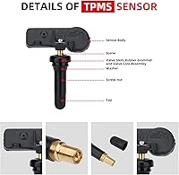 Vista 4 de 20923680 315MHz Sensor de neumáticos preprogramado compatible con Chevy Silverado GMC Sierra Cadillac ATS y otros vehículos GM Sistema de monitoreo