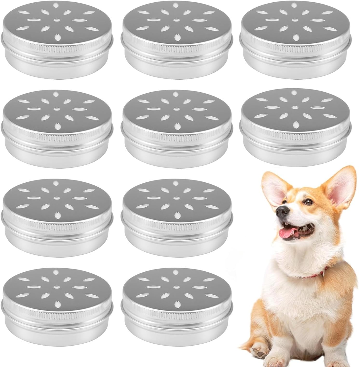 Scent Training for Dogs,Scent Round Food Container - Dog Smell Training Tins Kit,for Canine Puppy Small Medium Large Indoor Outdoor Home Backyard Practice Games