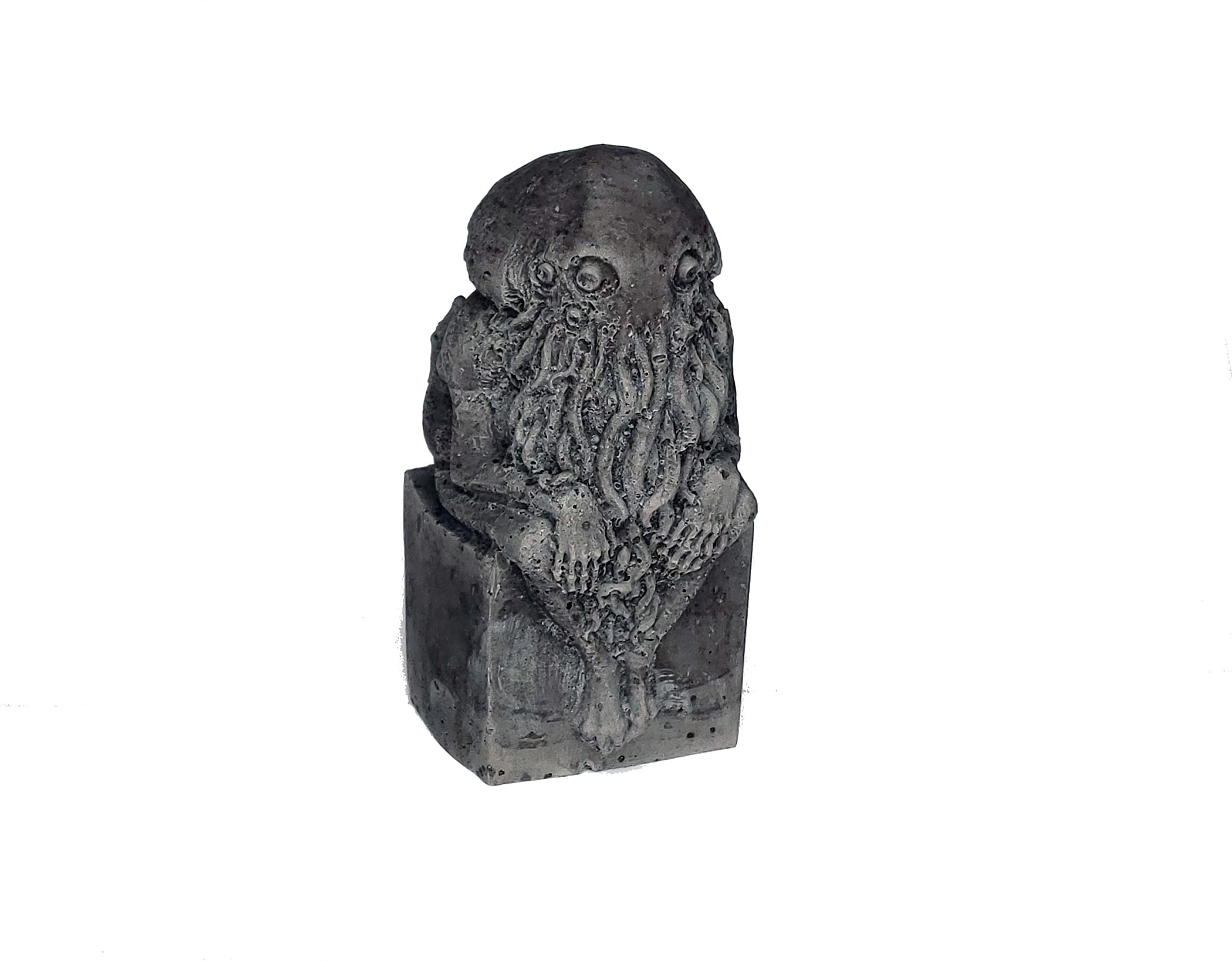 Cthulhu Stone Idol | Lovecraft Concrete Statue | Mythos Occult Prop (Idol)