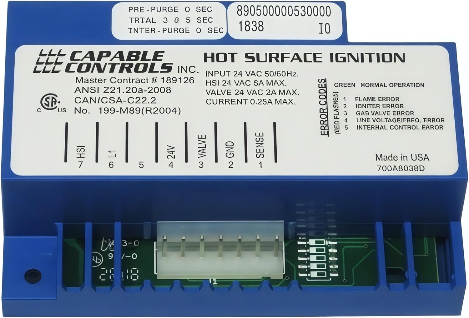 35-655921-001 Compatible with Southbend Oven Ignition Control Board 44-1205 1175723 SOU1175723 35-655921-001