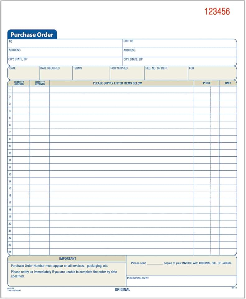 delivery receipt books