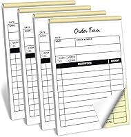 Vista 7 de Libro de recibos, manual de 2 partes sin carbono, 4 x 5.5 pulgadas, formulario de recibo de venta de copia duplicada de carbono, bloc de facturas