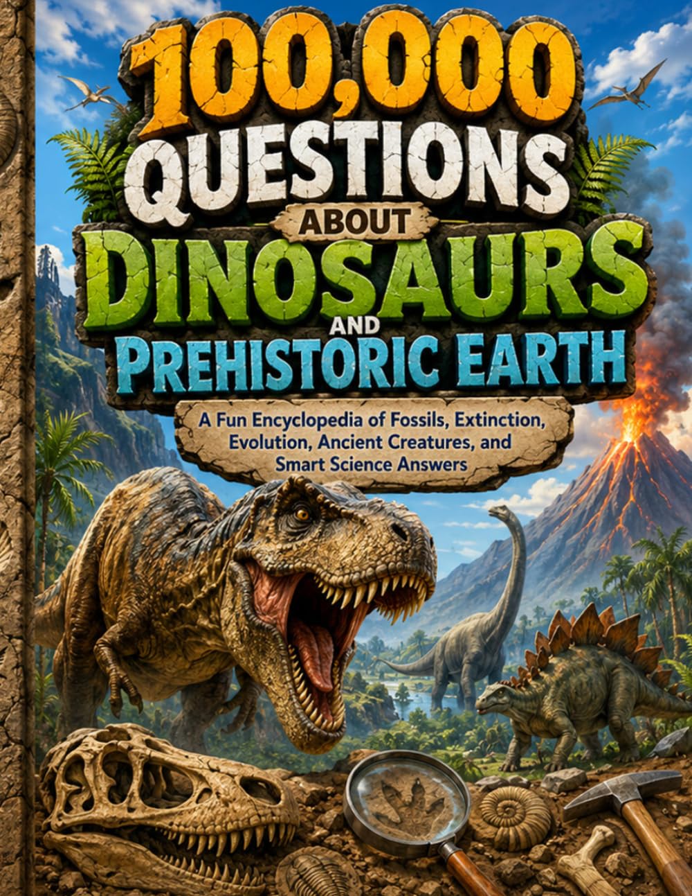 100,000 Questions About Dinosaurs and Prehistoric Earth: A Fun Encyclopedia of Fossils, Extinction, Evolution, Ancient Creatures, and Smart Science Answers
