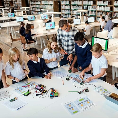 Miniatura 6 de Sntieecr STEM Physics Kit de inicio de aprendizaje de circuito eléctrico, laboratorio de ciencias Electricidad básica, experimento de magnetismo,