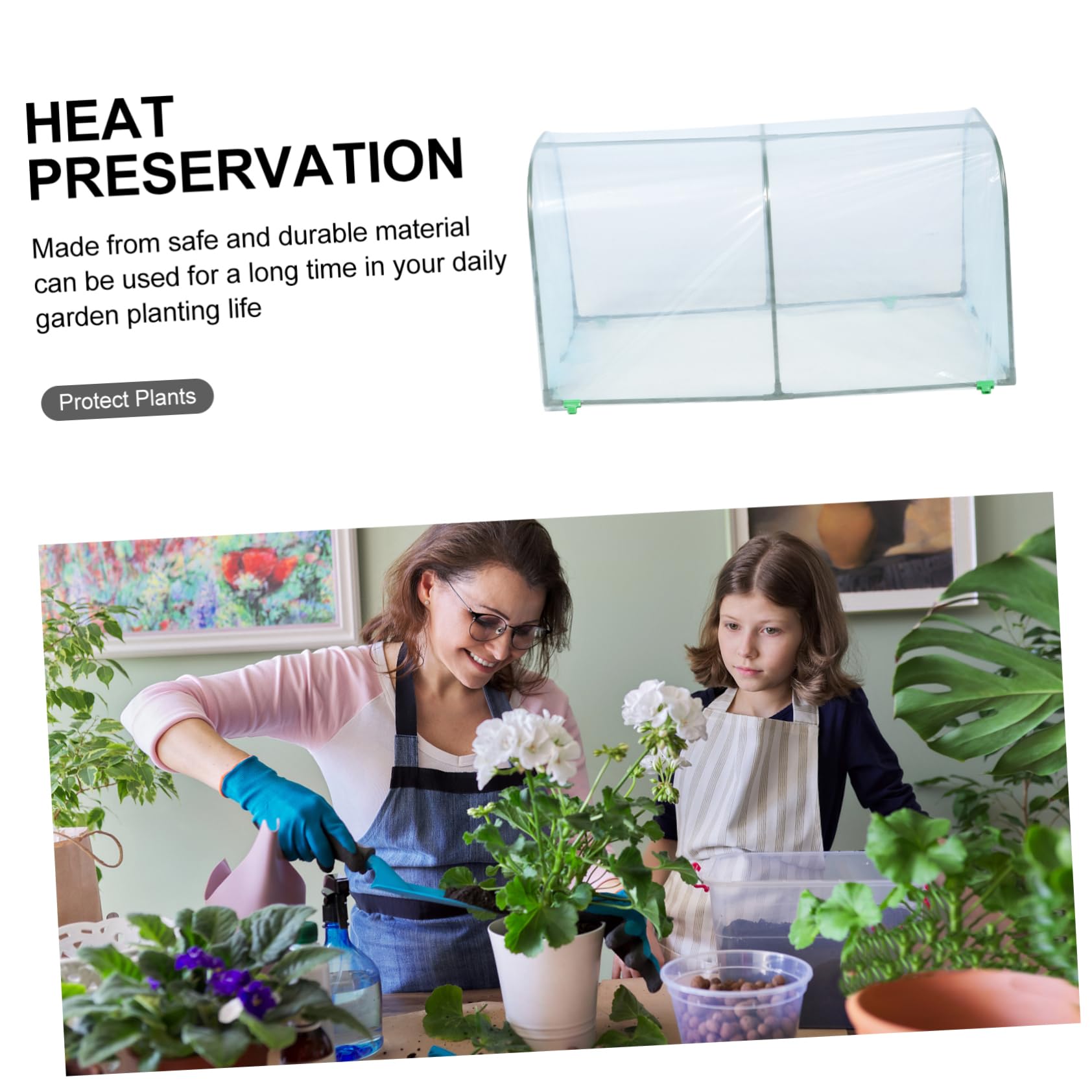 SUPVOX Invernadero para Plantas De Invierno Cubierta Protectora para Invernadero De Jardín para Exteriores Preserva El Calor del Hogar para Flores y Plantas Pequeñas