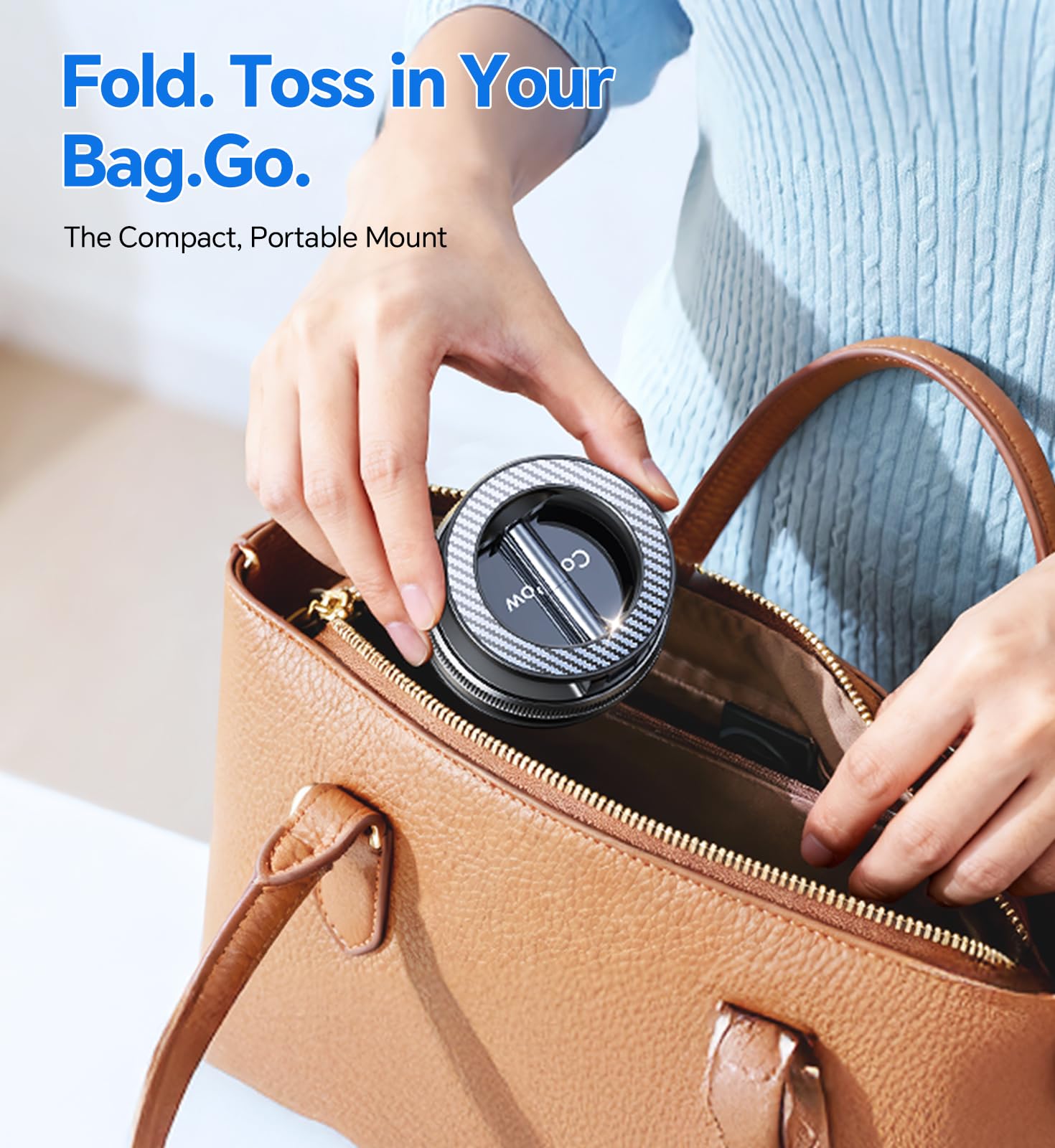 Coolpow for Magsafe Car Mount Vacuum Magnetic Phone Holder for Car 360 Rotatable Suction Cup Phone Mount for — view 10